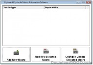 Keyboard Keystroke Macro Automation Software screenshot